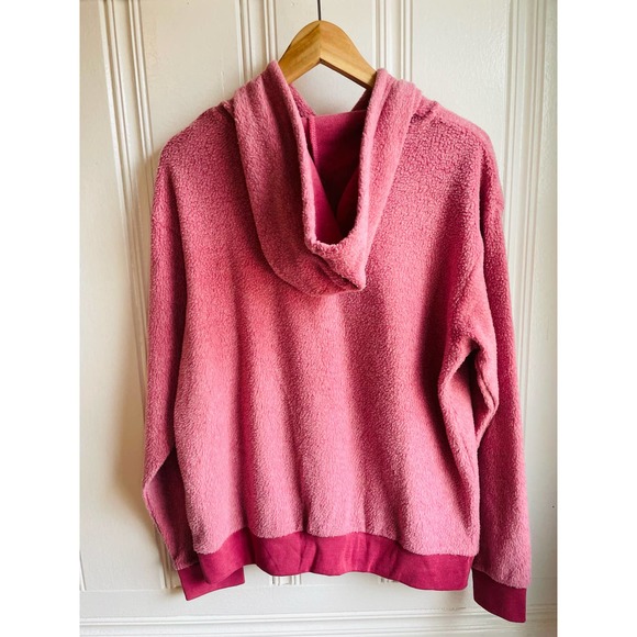 Keren Hart Two-Toned Pink Soft Fleece Hoodie Women’s Large - Picture 5 of 5